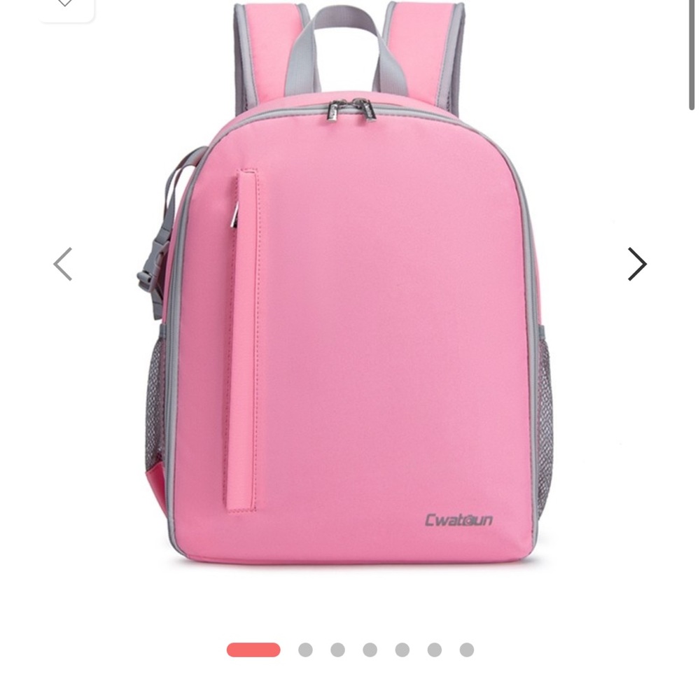 Pink camera backpack bag Caden for photography